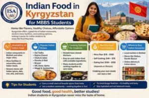 Read more about the article Indian Food in Kyrgyzstan for MBBS Students | Complete Student Guide