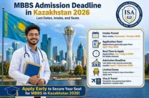 Read more about the article MBBS Admission Deadline in Kazakhstan 2026 | Last Dates