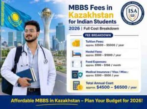 Read more about the article MBBS Fees in Kazakhstan for Indian Students 2026
