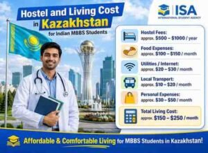 Read more about the article Hostel and Living Cost in Kazakhstan for Indian MBBS Students
