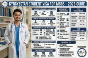 Read more about the article Kyrgyzstan Student Visa Process for MBBS 2026 Guide