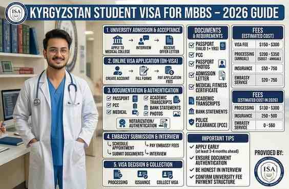Kyrgyzstan Student Visa Process for MBBS 2026 Guide