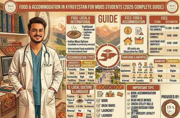 Food & Accommodation in Kyrgyzstan for MBBS Students