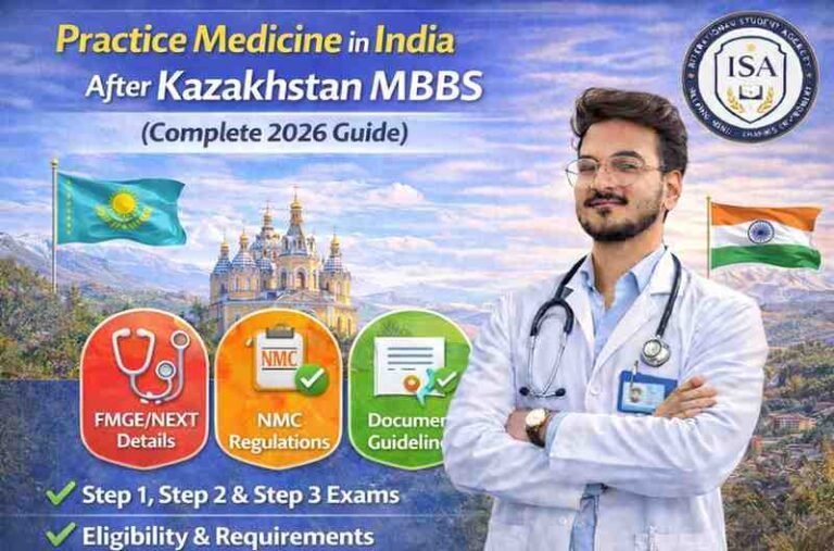 Practice Medicine in India After Kazakhstan MBBS