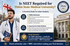 Is NEET Required for Tbilisi State Medical University?