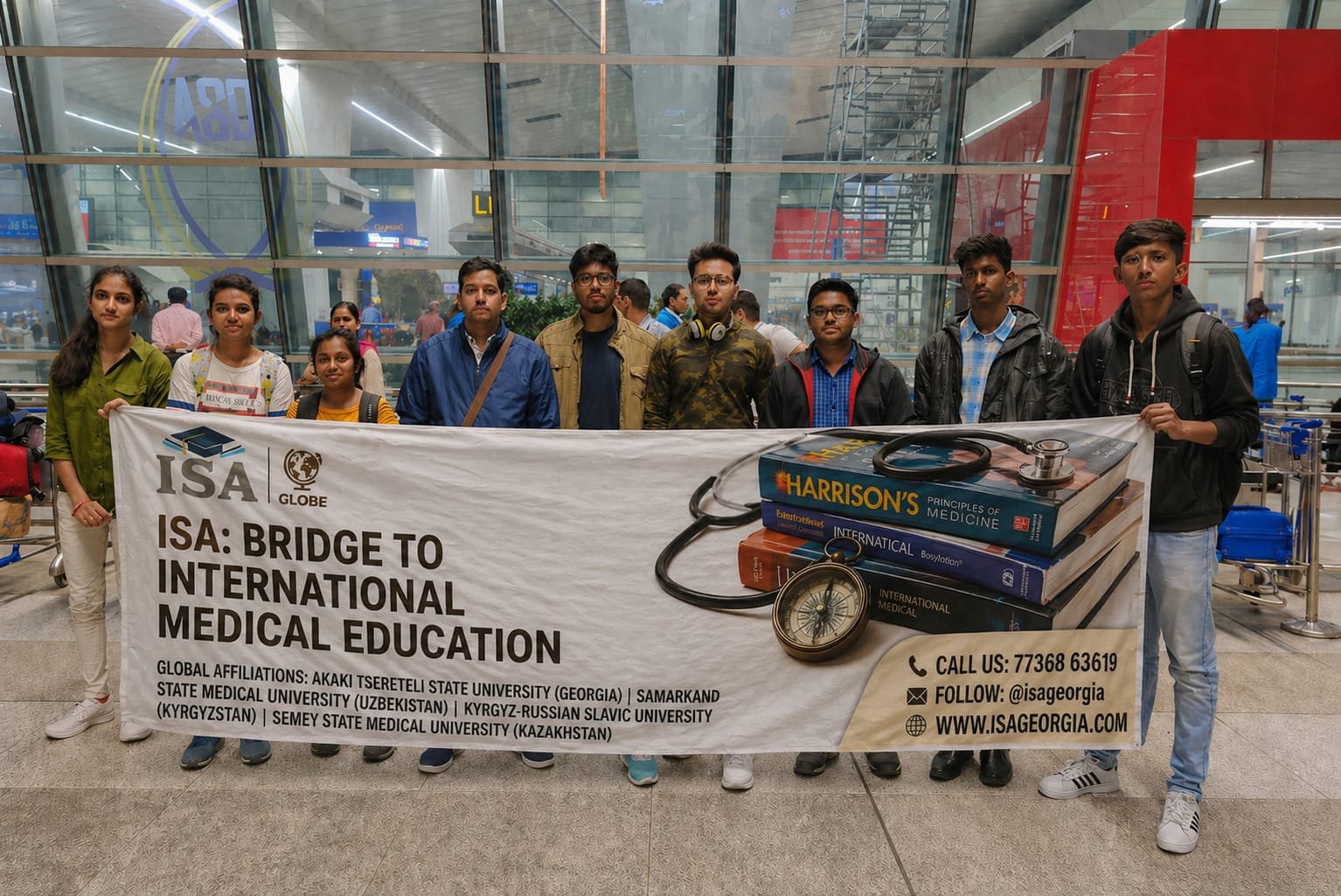 Indian students receiving Georgia guidance