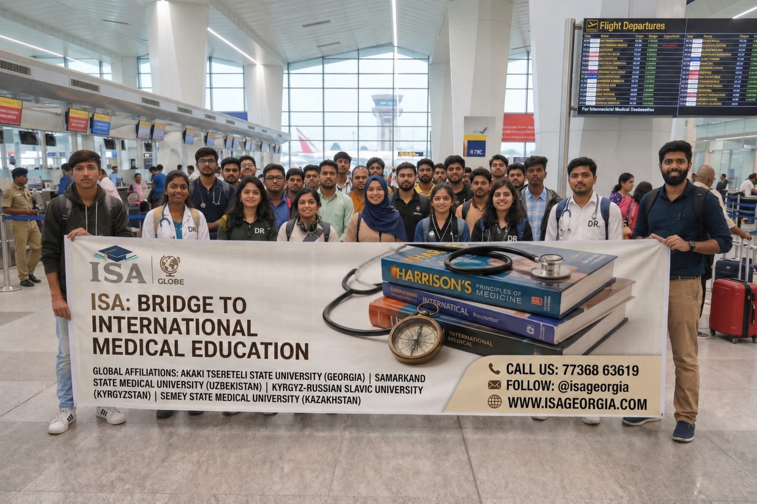 Indian students preparing for MBBS abroad with ISA guidance