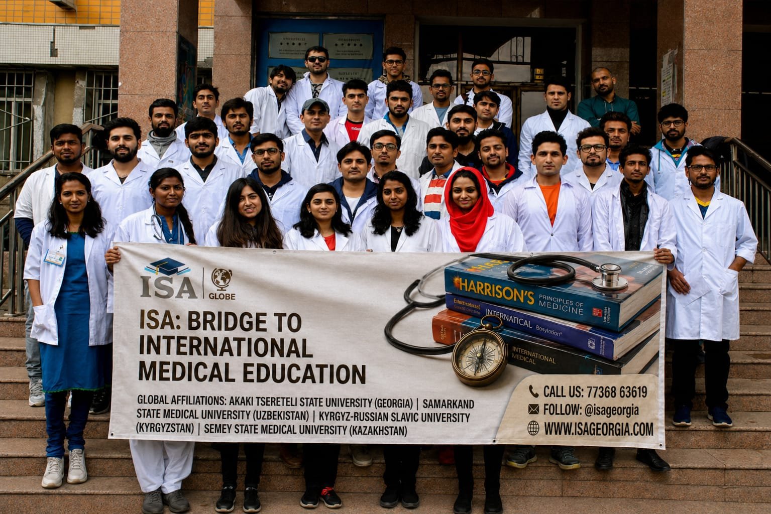 Students and parents receiving MBBS abroad guidance