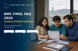 NMC FMGL FAQ 2026 for Georgia Students: Checklist