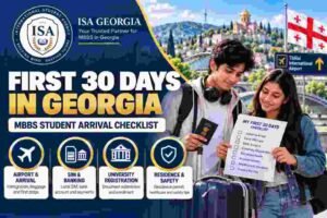 Read more about the article First 30 Days in Georgia for MBBS Students: Guide