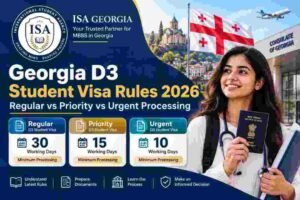 Read more about the article Georgia D3 Student Visa 2027: Fees & New Rules